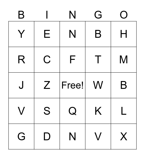 BIBLE BINGO! Bingo Card