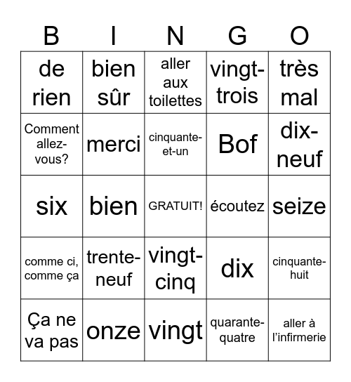 Keyshawn Alford Bingo Card