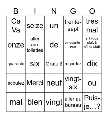 Kristian Nurse Bingo Card