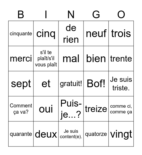 Joaquin Taveras Bingo Card