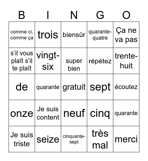 Jariel Robles Bingo Card
