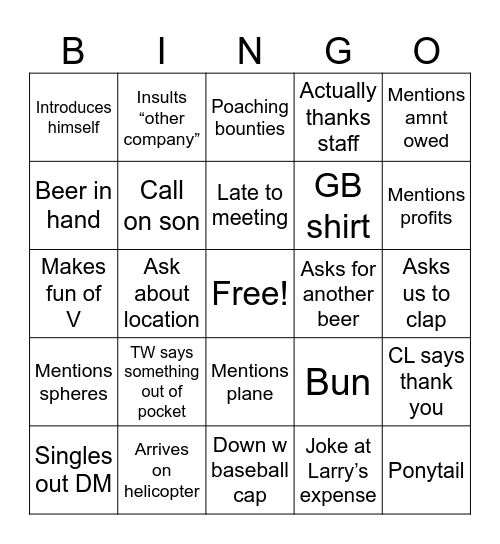 Bingo Card