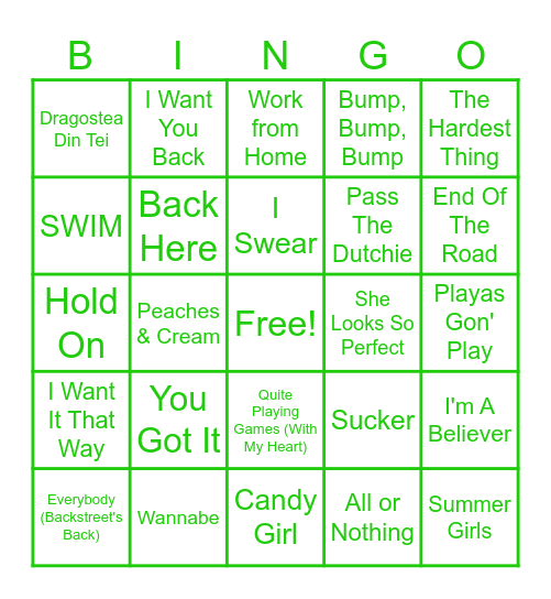 It's Gonna Be May... Bingo Card