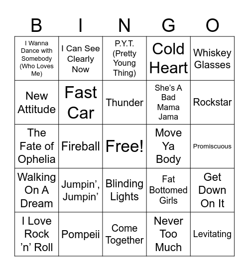 63 MB Round 2 Bingo Card