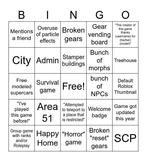 Aidenplays239's Ultimate Place Roulette Bingo Card