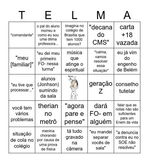 ANA Bingo Card