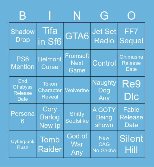 PSX BINGO 2026 Bingo Card