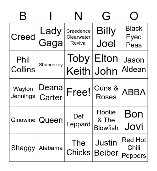 BWR Camper Crawl 2026 Bingo Card