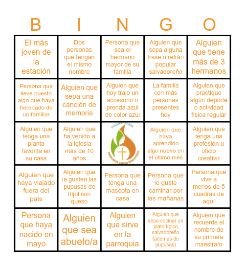 Bingo Parroquial Bingo Card