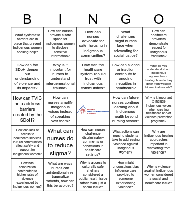 Reflective Bingo Card