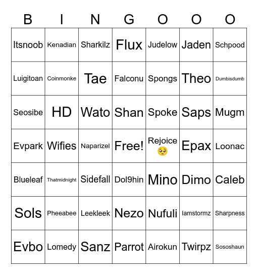 MCYT’S I WANT IN LIFESTEAL WORLD Bingo Card