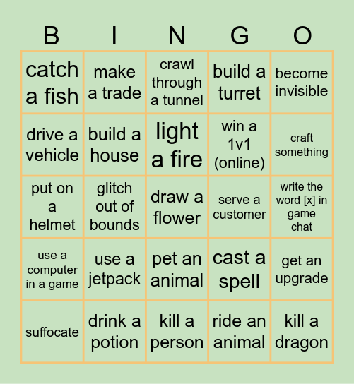 jukailon bingo Card