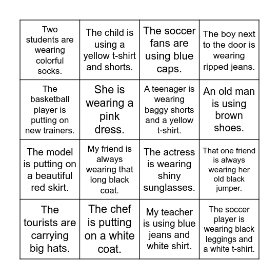 Bingo Card