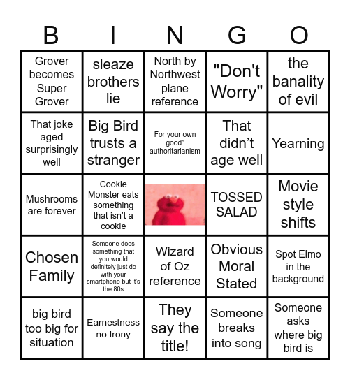 Follow! That! Bird! Bingo Card