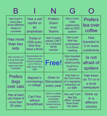 The Ultimate Clinical Bingo Card