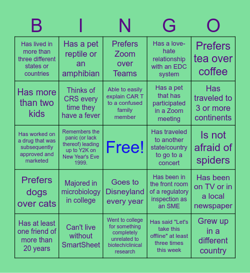 The Ultimate Clinical Bingo Card