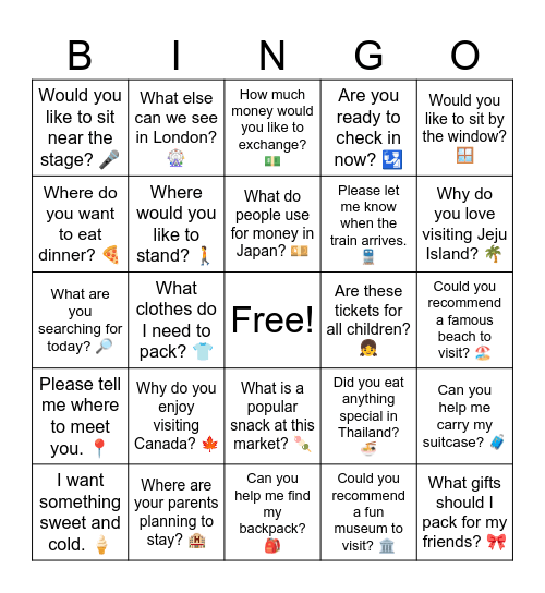 B20 L20 Q Review Bingo Card