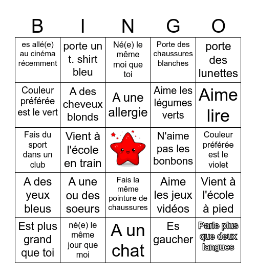Rentrée 2026 Bingo Card