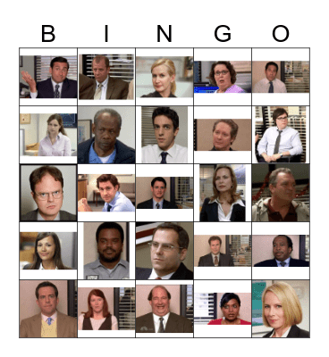 The Office Bingo Card