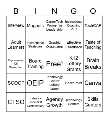 LPD Impact Bingo Card