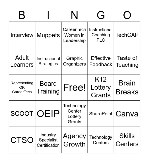 LPD Impact Bingo Card