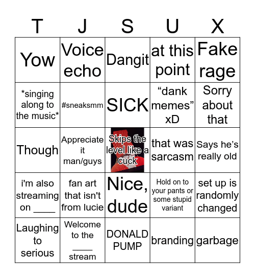 This stream is all I have Bingo Card