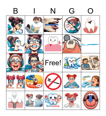 Dental Words Bingo! Bingo Card