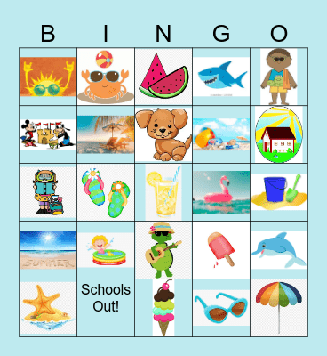 Summer Images Bingo Card