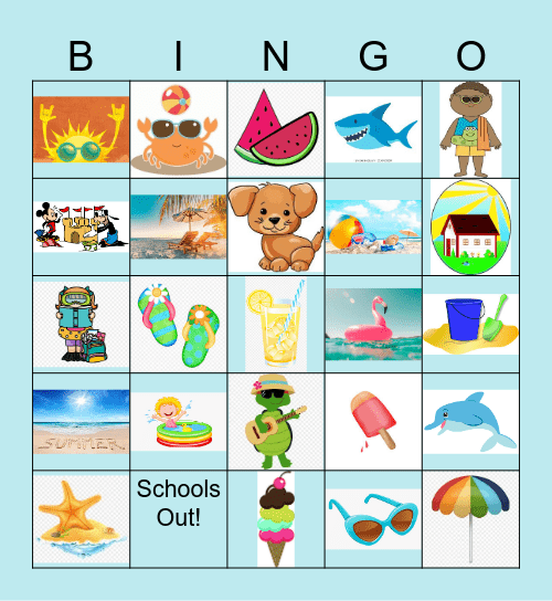 Summer Images Bingo Card