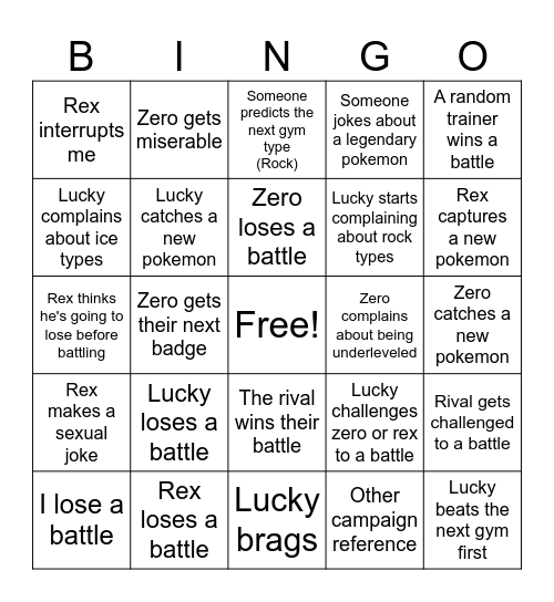 How predictable are my freinds? -answer? very. Bingo Card