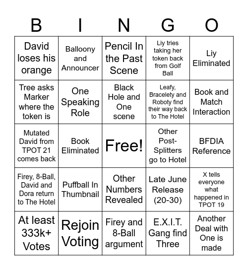 PL'S TPOT 23 Bingo Card