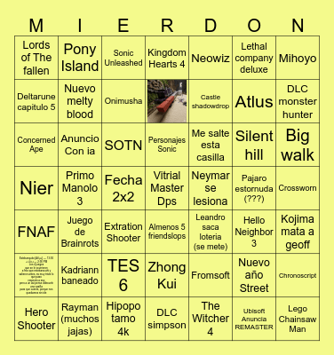 Game Fest 2026 Bingo Card