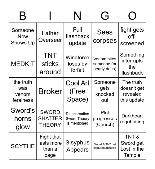 astral's ditf update 17 bingo Card