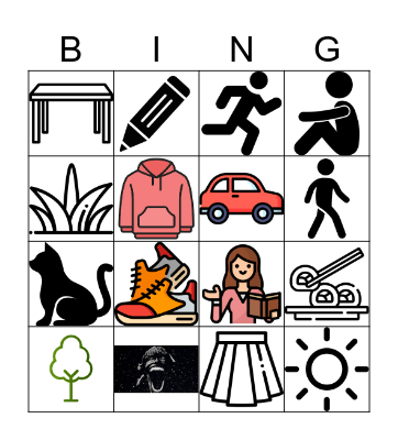 Japanese Bingo Card