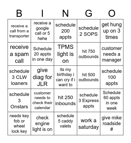 JUNE Bingo Card