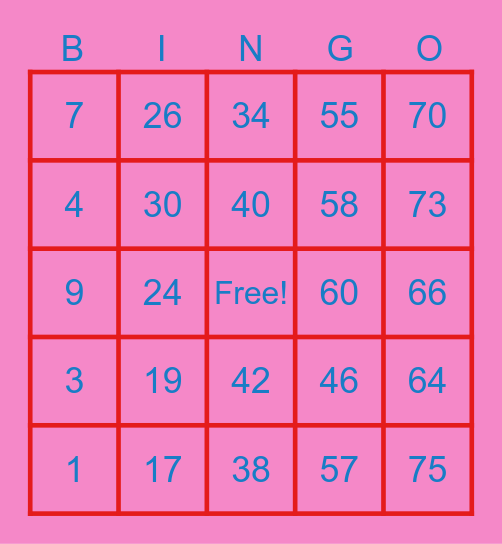 Bingo LDFR 2026 Bingo Card