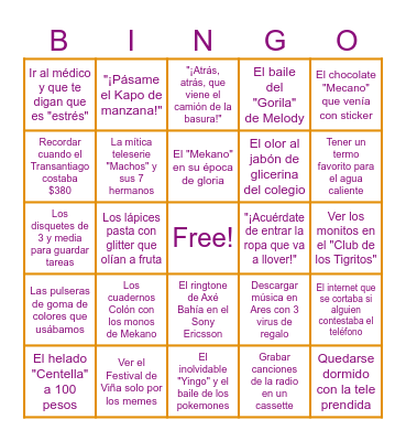 BINGO JOVIAL :) Bingo Card