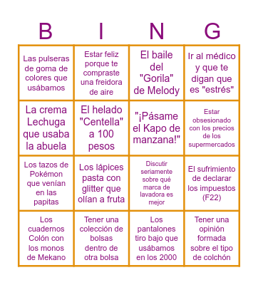 BINGO JOVIAL :) Bingo Card