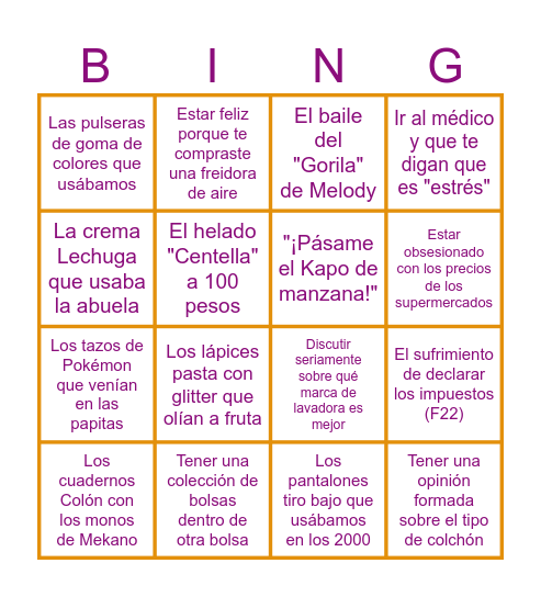 BINGO JOVIAL :) Bingo Card