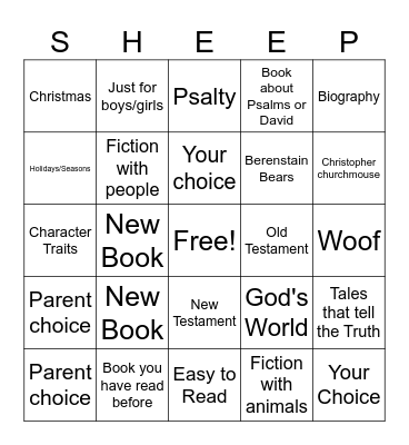Summer 2026 Bingo Card