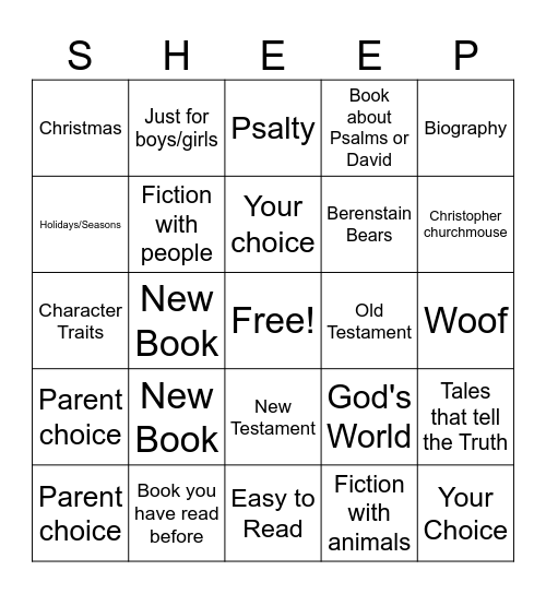 Summer 2026 Bingo Card