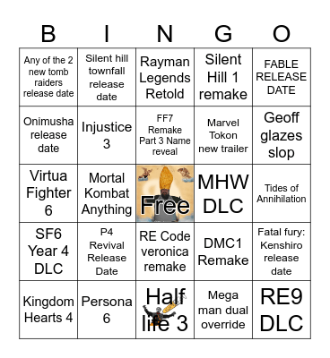 STATE OF PLAY/SUMMER GAME FEST/XBOX SHOWCASE 2026 Bingo Card