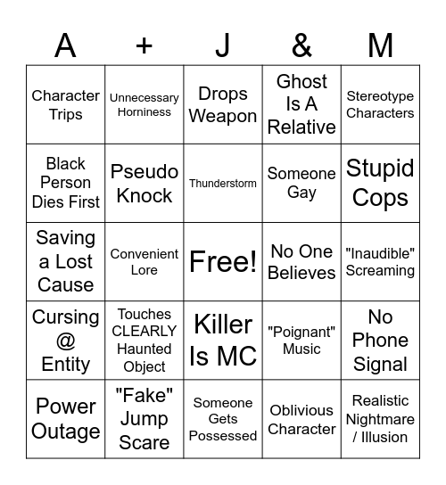 Tarot Bingo Card