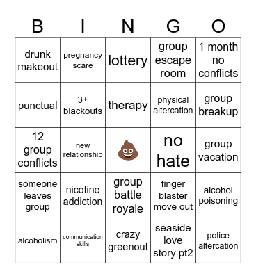 finger blasting 2026 Bingo Card
