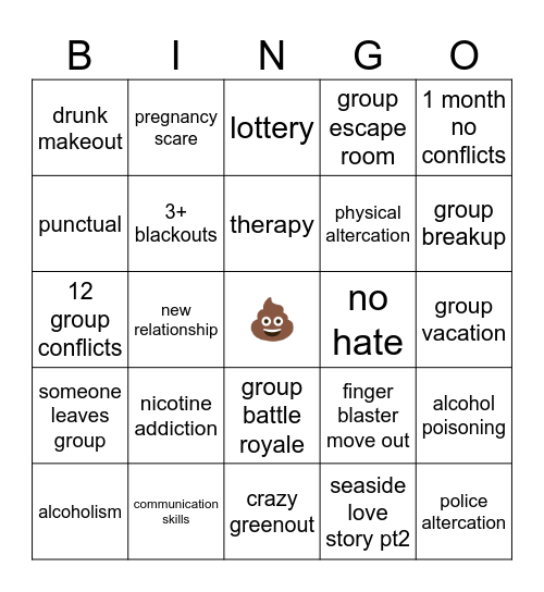 finger blasting 2026 Bingo Card