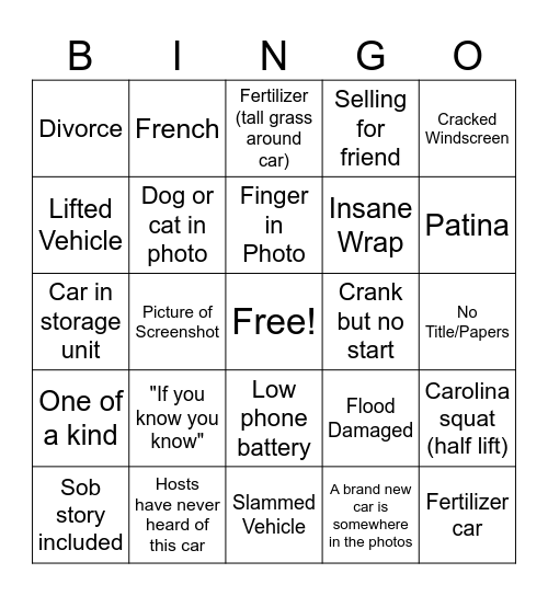 RWP Bingo! Bingo Card