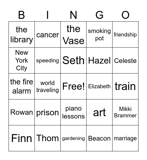 Good Joy Bad Joy Bingo Card