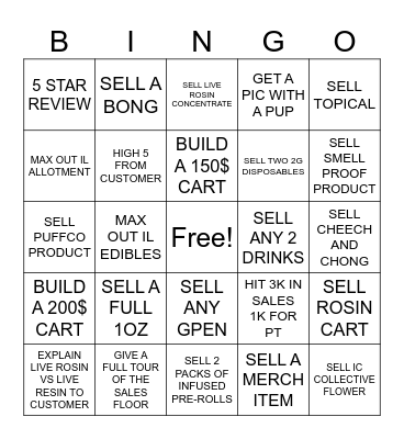 GALAXY LABS Bingo Card