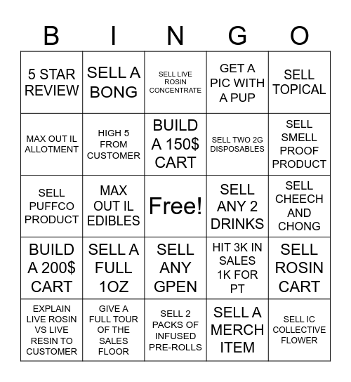 GALAXY LABS Bingo Card