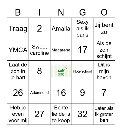 Vrolijk VistiVal Bingo Card
